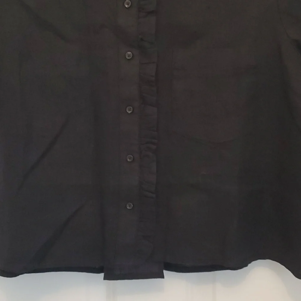 J.Crew, Short Sleeve Blouse, Size M, Black - Picture 3 of 13